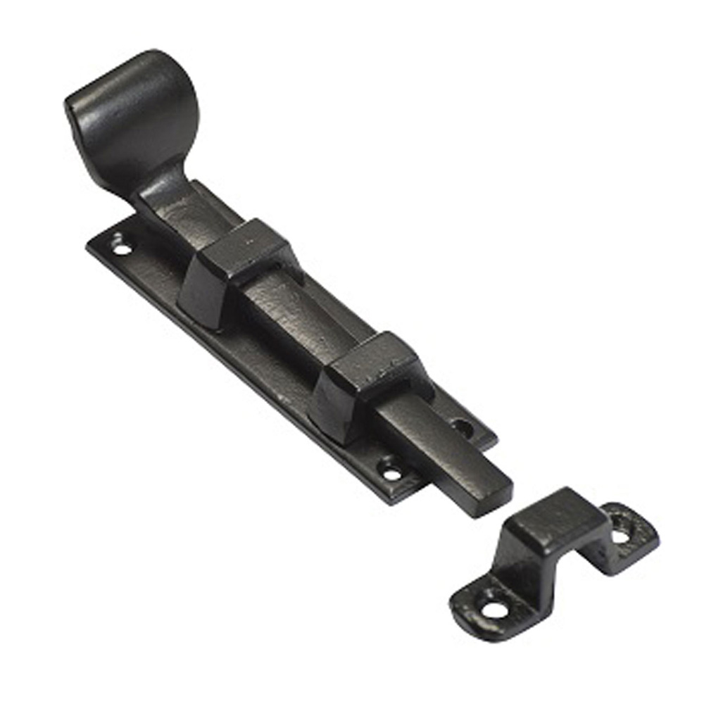 Kirkpatrick 6068-4 Bolt 4 Inch - Smooth Black